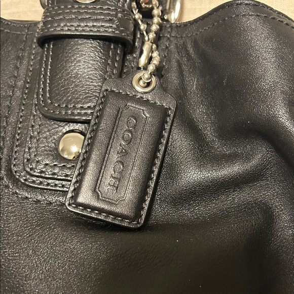 Coach Black Leather Shoulder Bag - Picture 2 of 8